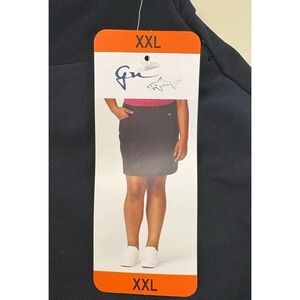 NWT GREG NORMAN GNU Women's Stretch Pull On Skort - Black -‎ XXL